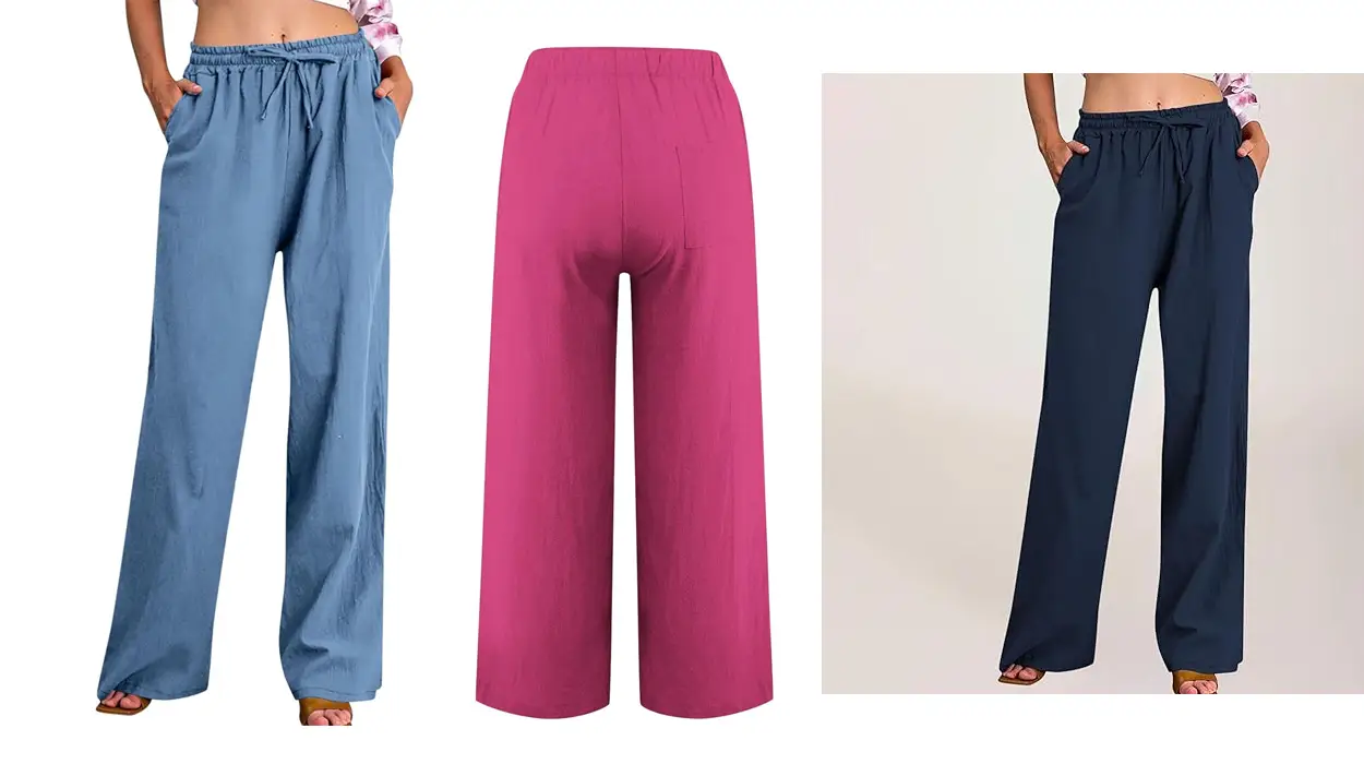 Hoy tienes un cupón disponible para llevarte dos pares de estos pantalones anchos al precio de uno ¡Locura!