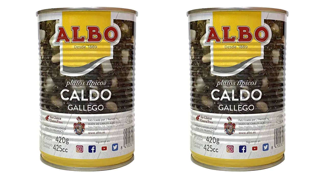 Chollo Pack x2 Caldo Gallego Albo de 420 g por sólo 3,89€ con 2ª unidad al 70% ¡1,94€ cada uno!