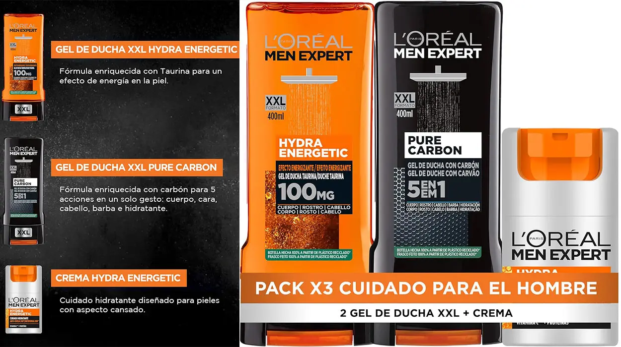 Chollo Pack de rutina L’Oréal Men Expert para hombre por sólo 11€ (-13%)