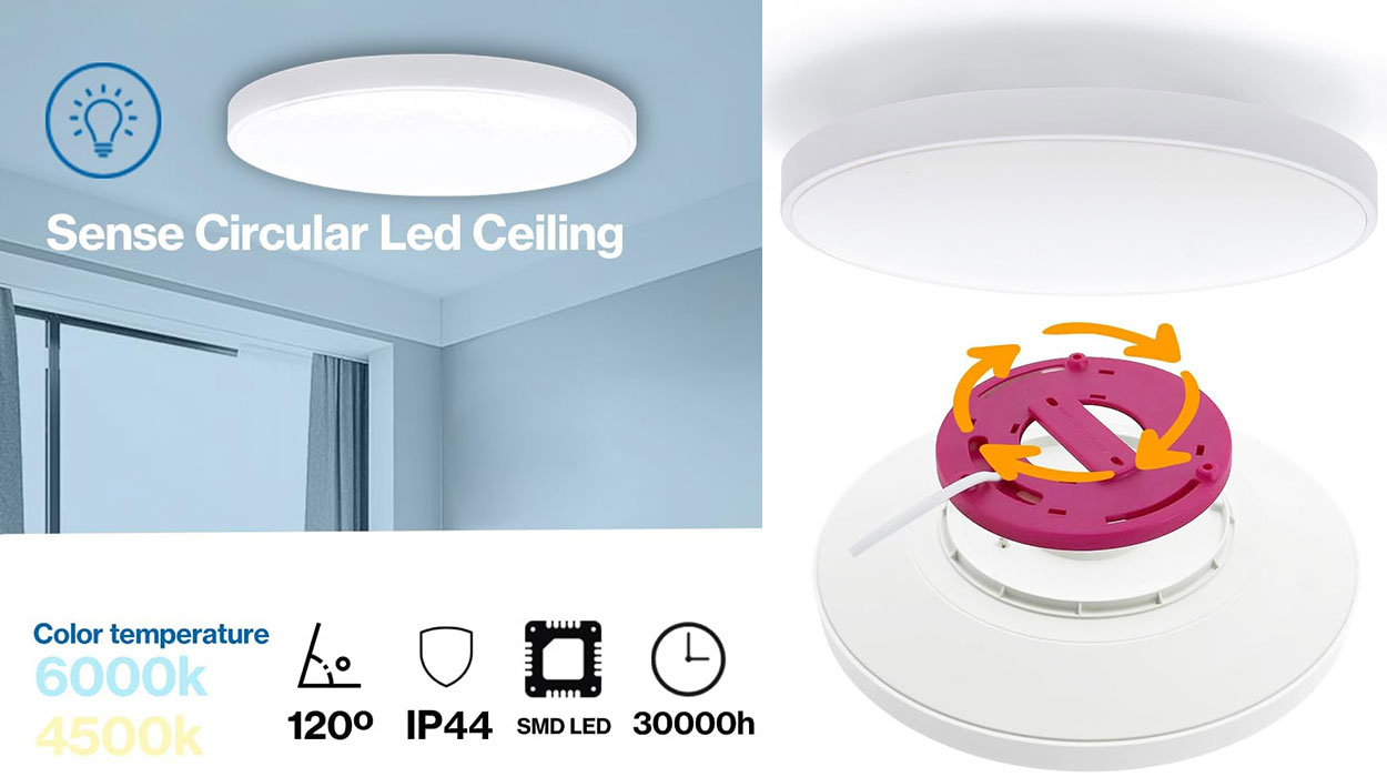 Dale un cambio a la iluminación de tu casa con este plafón LED de luz neutra BARATÍSIMO
