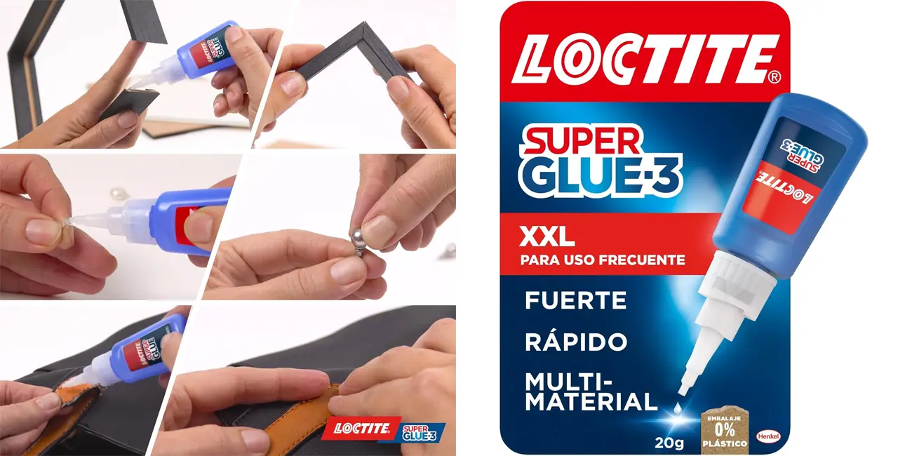Chollo Pegamento Loctite Super Glue-3 XXL de 20 gr por sólo 9,48€ (-47%)