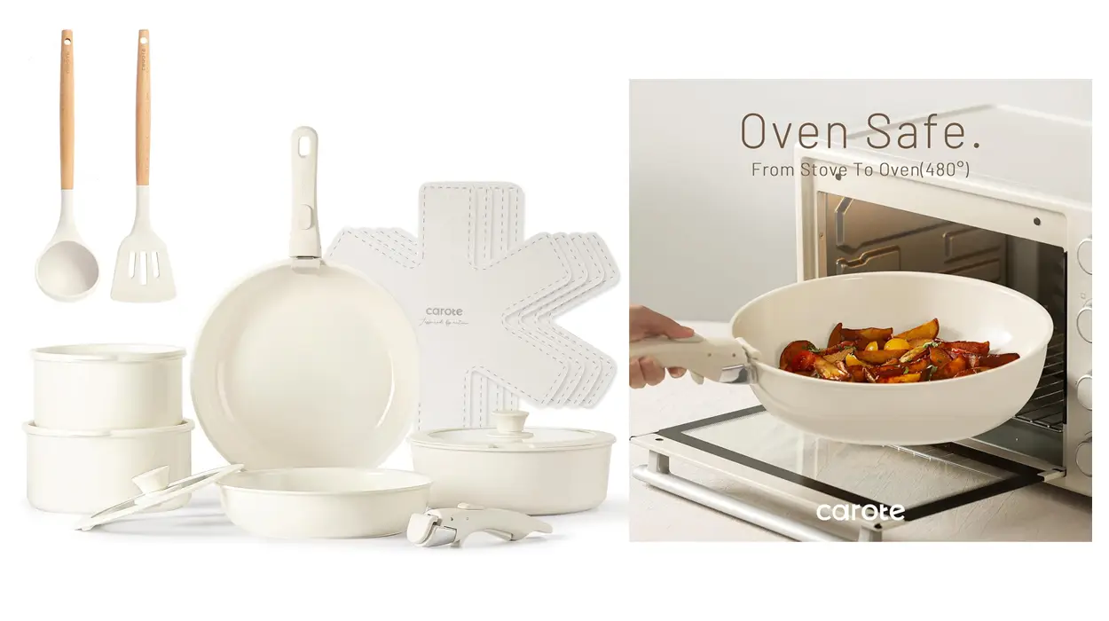 Renueva tu cocina sin gastar de más: este set de Carote de 17 piezas tiene un 49% de descuento en Amazon