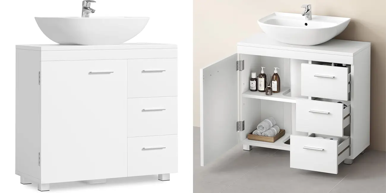 Chollo Mueble de baño bajo VASAGLE por sólo 57,05€ con envío gratis (-33%)