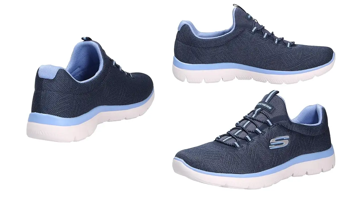 Chollo Zapatillas Skechers Summits Lite en azul marino para mujer por sólo 45,99€ con envío gratis (-34%)