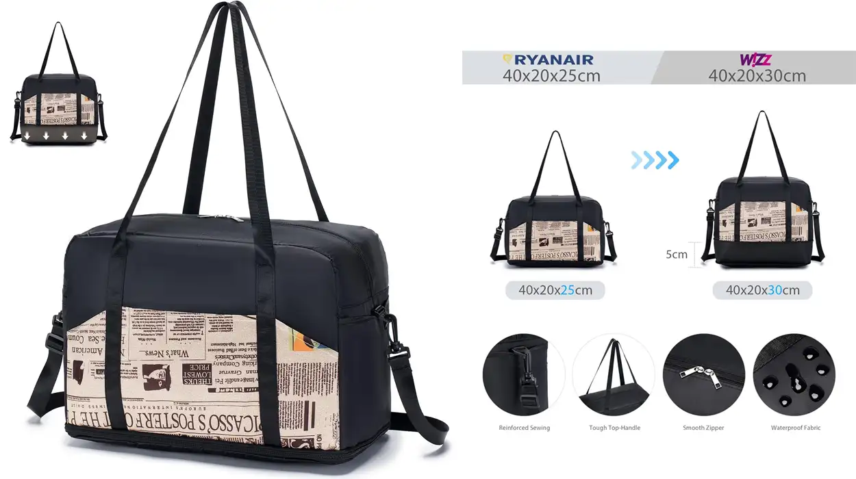 Chollo Bolso de cabina ampliable Bagzy apto para Ryanair por sólo 13,49€ (-21%)