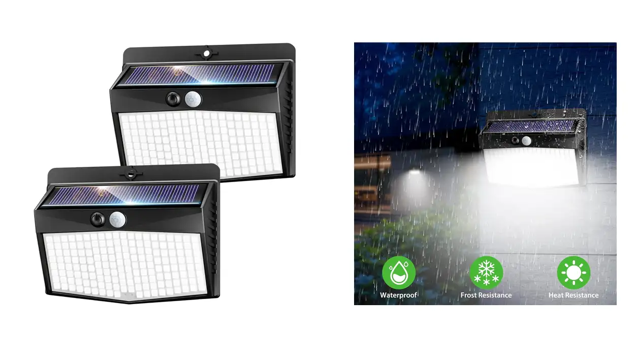 Ilumina tu jardín o terraza con este pack de focos solares con sensor de movimiento a un precio de carcajada