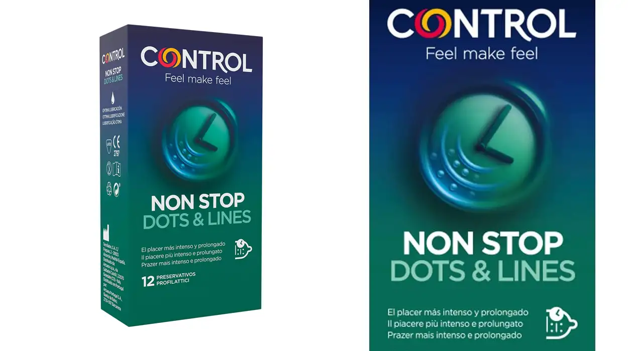 Chollo Pack x12 preservativos Control Non Stop Dots & Lines por sólo 5,16€ (-47%)