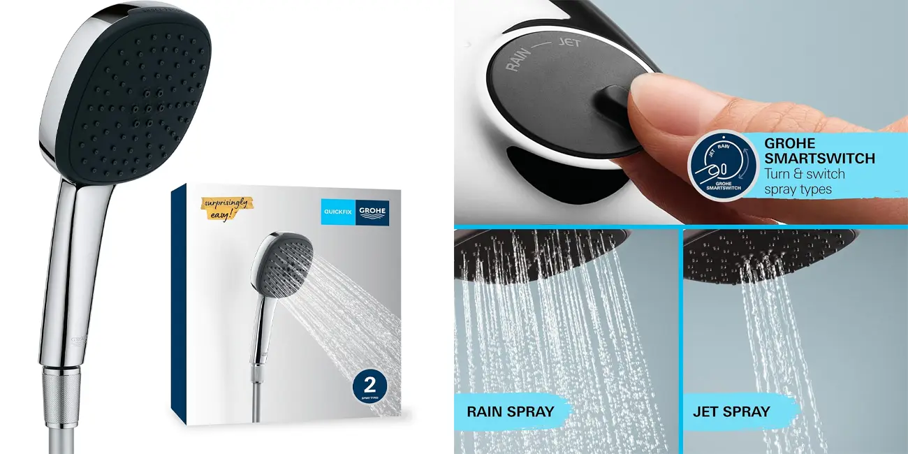 Chollo Set de teleducha GROHE Vitalio Comfort 110 por sólo 26,60€ (40% de descuento)