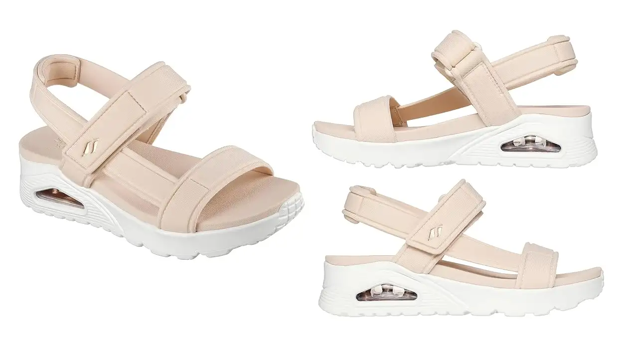 Chollo Sandalias Skechers Uno Summer Stand2 en color beige para mujer por sólo 51,95€ con envío gratis (-26%)