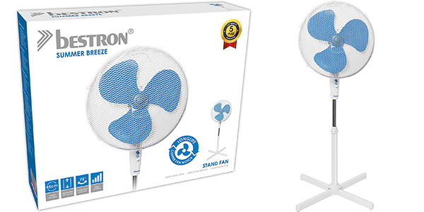 Chollo Ventilador de pedestal Bestron de 45 W en 3 colores por sólo 19,95€ (-55%)