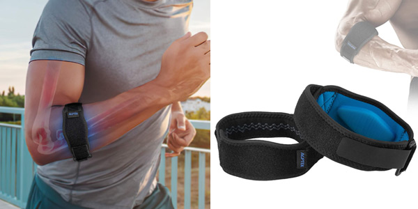 Chollo Set x2 Cintas de codo Agptek para protección de lesiones deportivas por sólo 10,81€