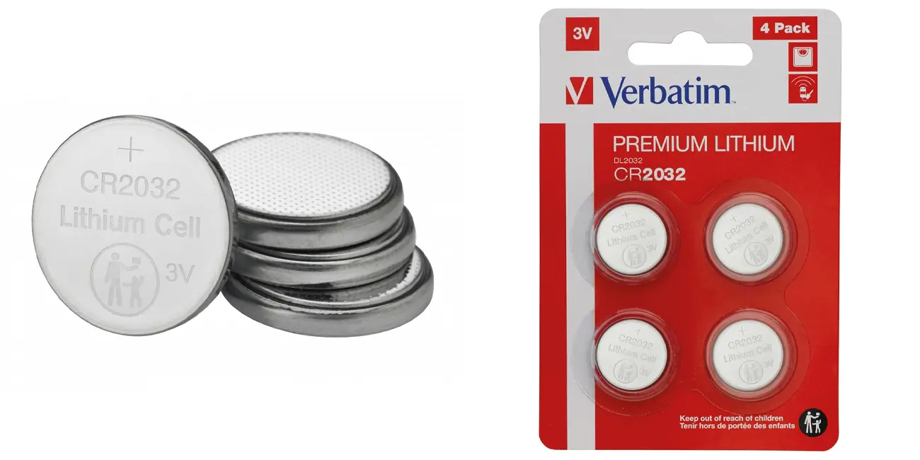 Chollo Pack 4x pilas de botón CR2032 VERBATIM Premium por sólo 1,98€ (-76%) ¡0,50€ cada una!