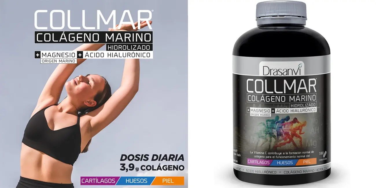 Chollo Bote de 180 comprimidos de colágeno marino hidrolizado Drasanvi COLLMAR por sólo 10,65€ (-28%)
