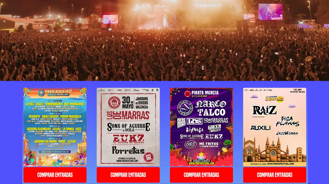 Entradas Pirata Festival por sólo 35€ con este código promocional