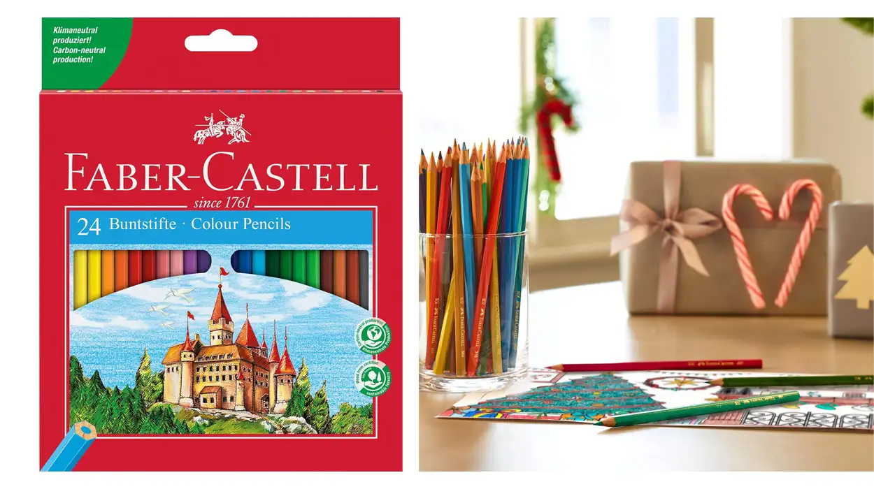 Chollo Set de 24 lápices ecológicos de colores Faber-Castell con sacapuntas por sólo 3,76€ (-49%)