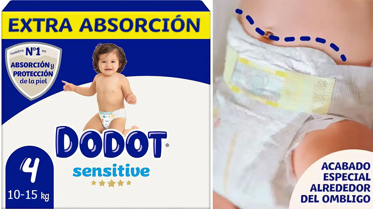 Chollo Pack x192 pañales Dodot Sensitive por sólo 68,49€ con envío gratis (-20%) ¡0,36€ cada uno!