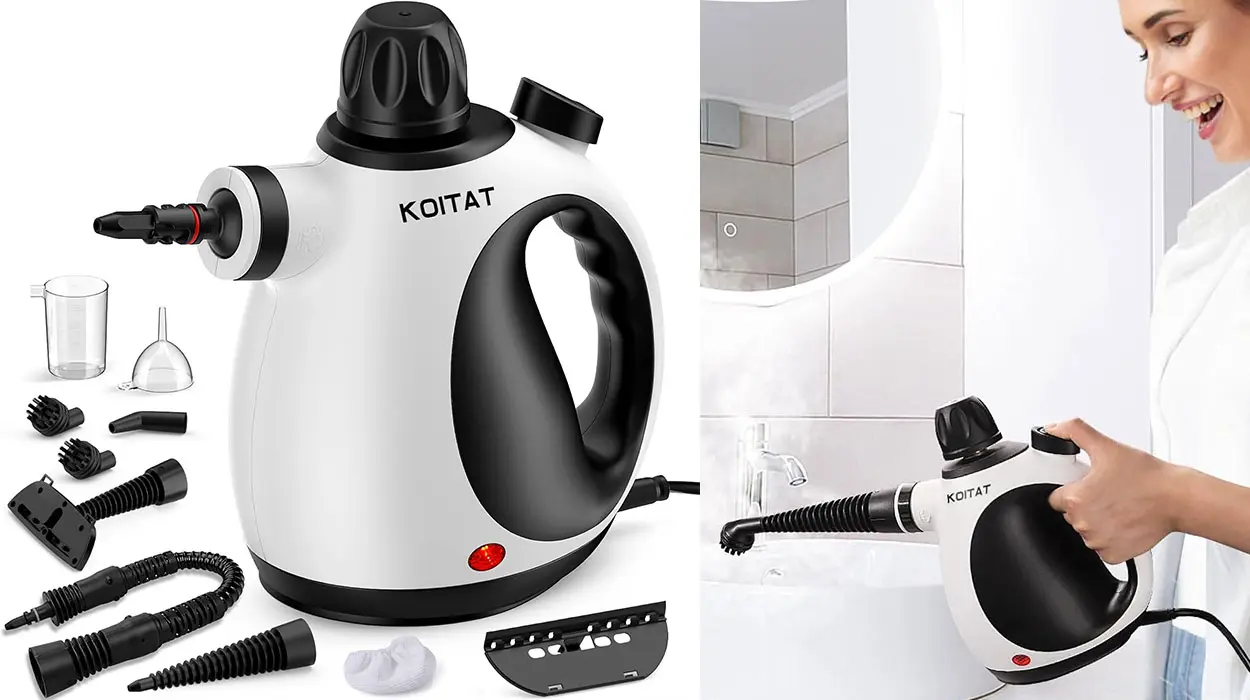 Desinfecta todo tu hogar sin productos químicos con este limpiador de vapor a presión KOITAT, ¡rebajadísimo!
