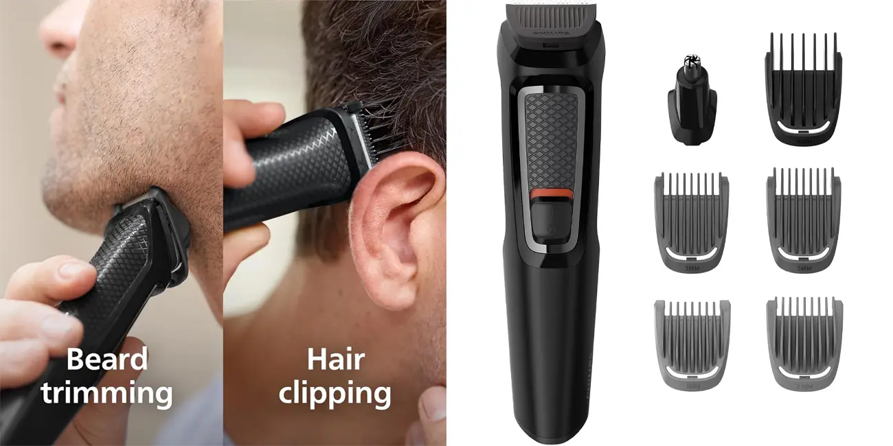 Chollo Recortadora de pelo y barba Philips MULTIGROOM Series 3000 MG3720/33 por sólo 22,99€ (-49%)