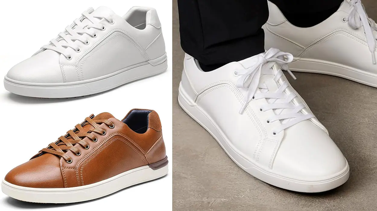 Chollo Zapatillas Bruno Marc de cuero vegano para hombre por sólo 36,54€ con envío gratis (-15%)