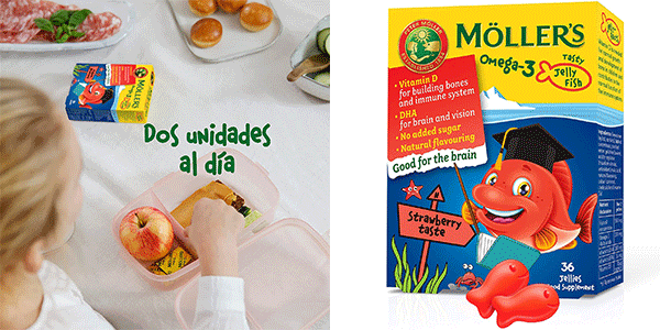 Chollo Omega 3 Moller’s para niños de 36 cápsulas por sólo 13,51€ (-15%) ¡Buenas valoraciones!