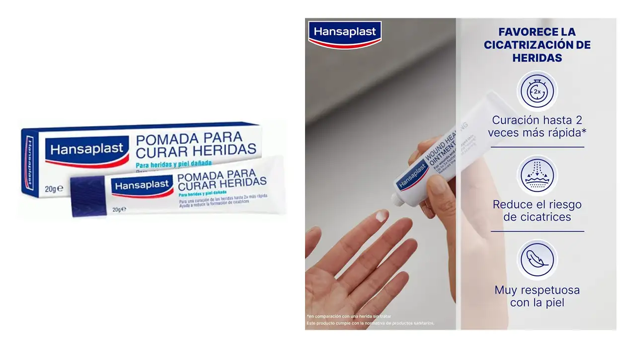 Chollo Pack x2 Pomada para curar heridas Hansaplast por sólo 7,49€ con -50% en 2ª unidad ¡3,74€ cada una!