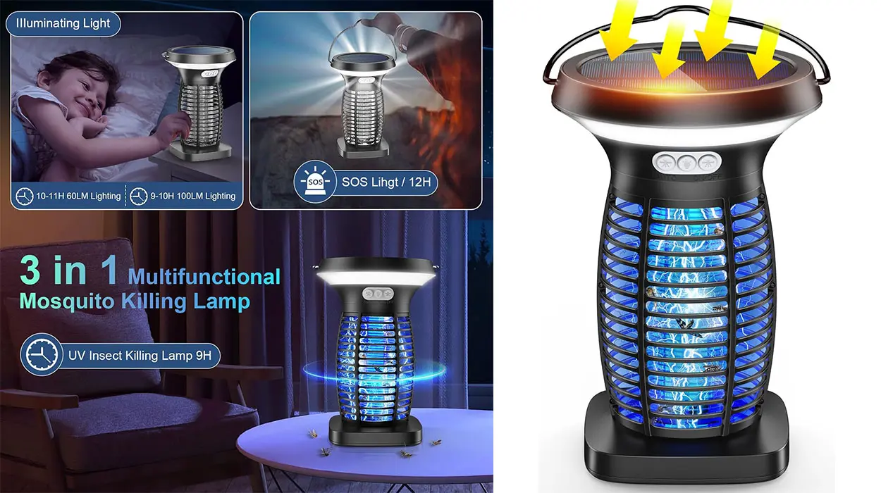 Chollo Matamosquitos eléctrico y solar Anysun con lámpara LED por sólo 37,46€ y envío gratis con cupón descuento