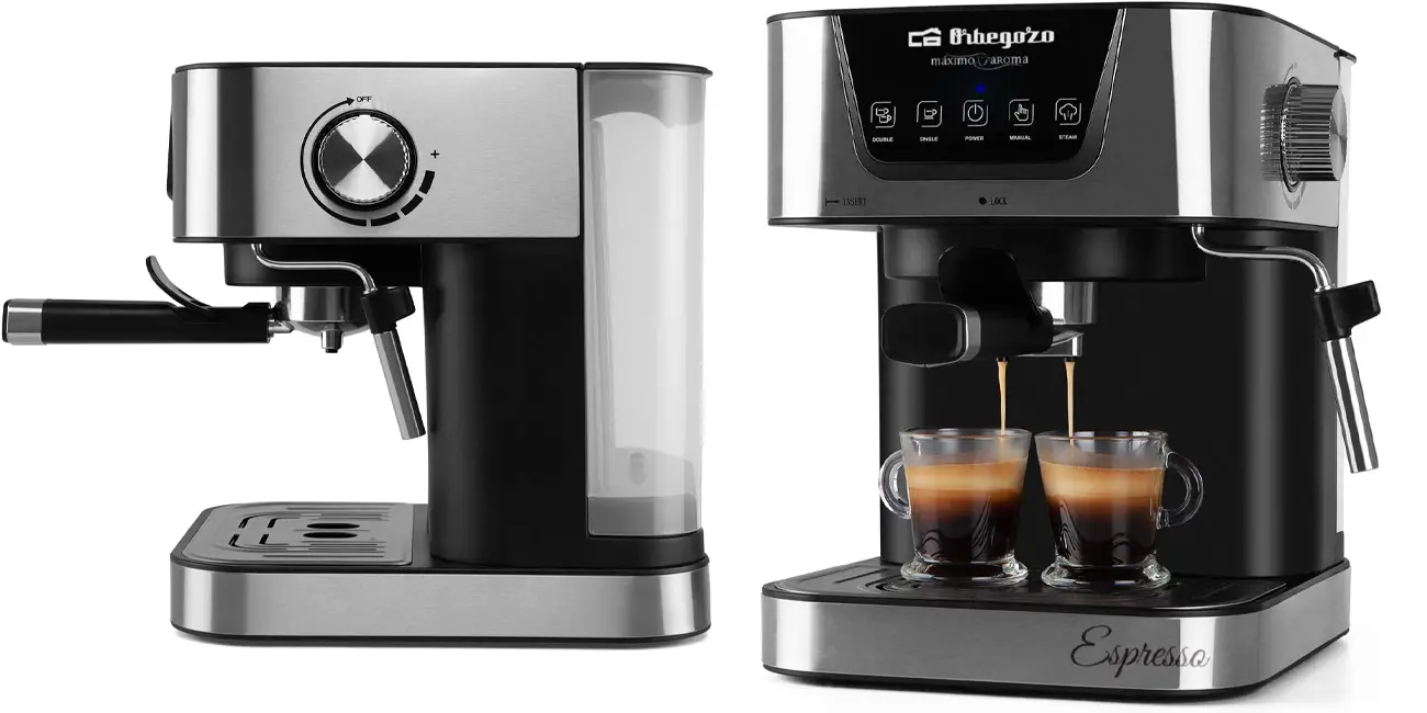 Chollo Cafetera express Orbegozo EX 6000 de 1050W por sólo 83,99€ con envío gratis (-44%)