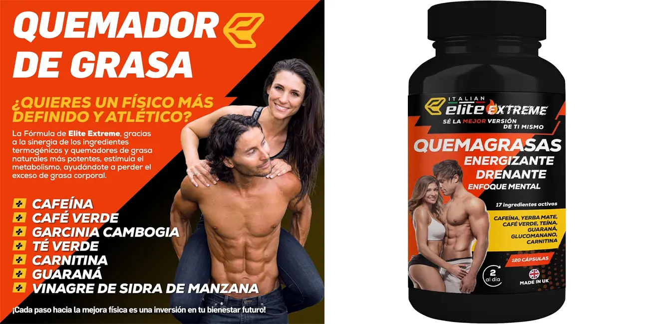 Chollo Bote de 120 cápsulas de quemagrasas Elite Extreme por sólo 21,52€ (-20%)