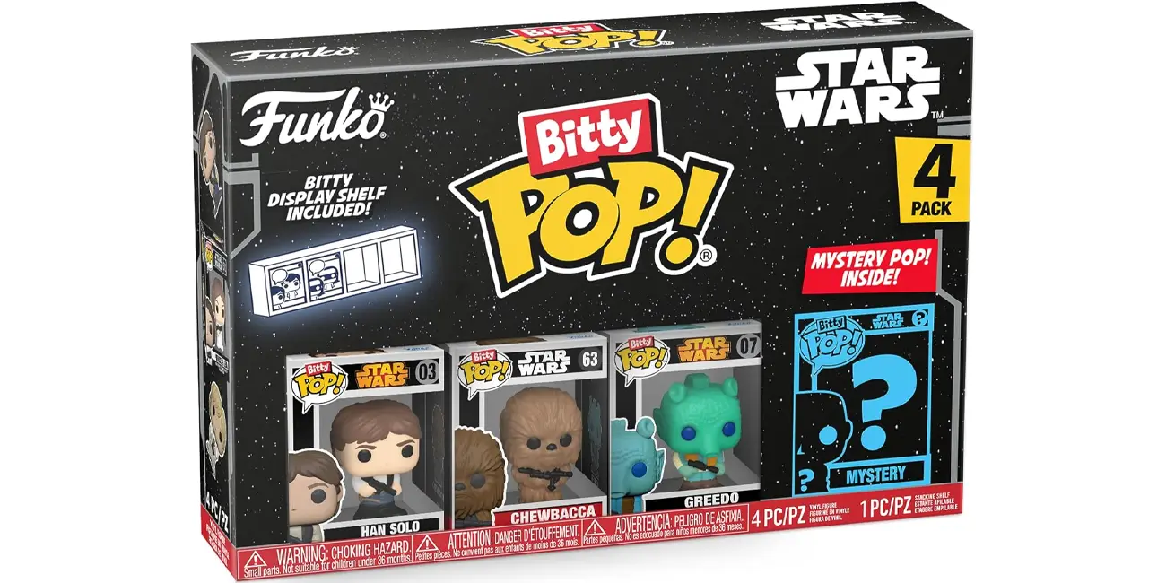 Chollo Pack 4x Funko Bitty POP! Star Wars Han Solo por sólo 9,99€ (-38%)
