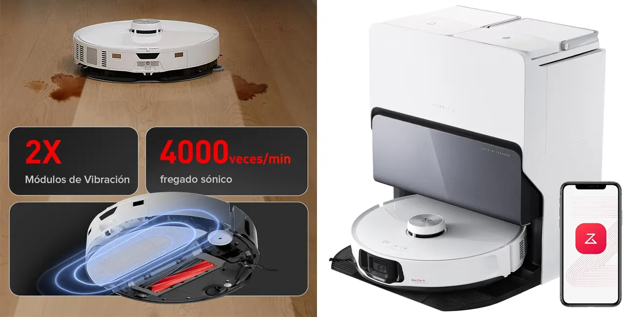 Chollo Robot aspirador Roborock S8 MaxV Ultra por sólo 999€ con envío gratis (-33%)