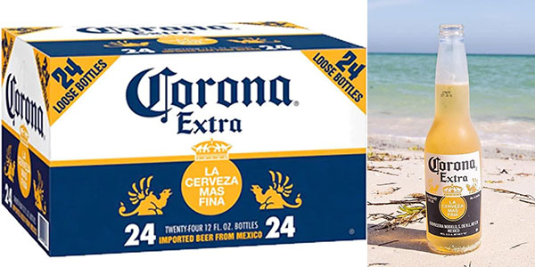 Chollo Pack x24 Cerveza Corona Extra de 355 ml por sólo 24,79€ (-27%)
