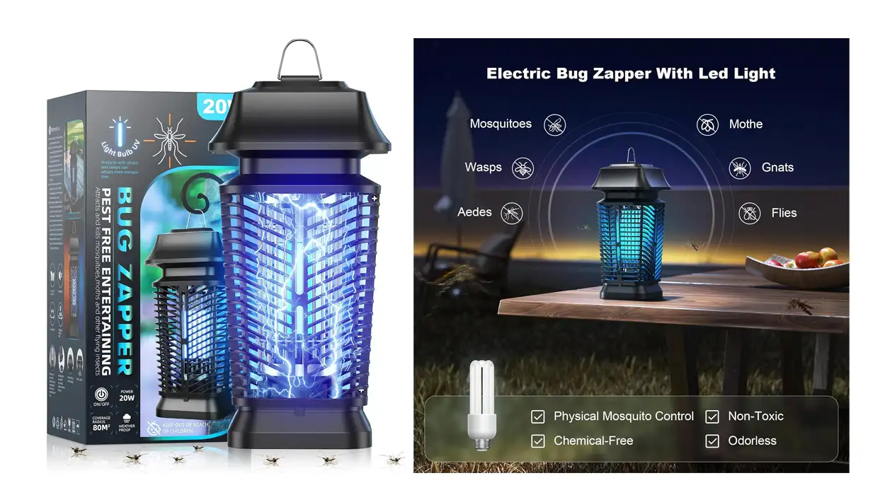 Adiós insectos en tu casa con esta lámpara antimosquitos eléctrica rebajada con un cupón limitado