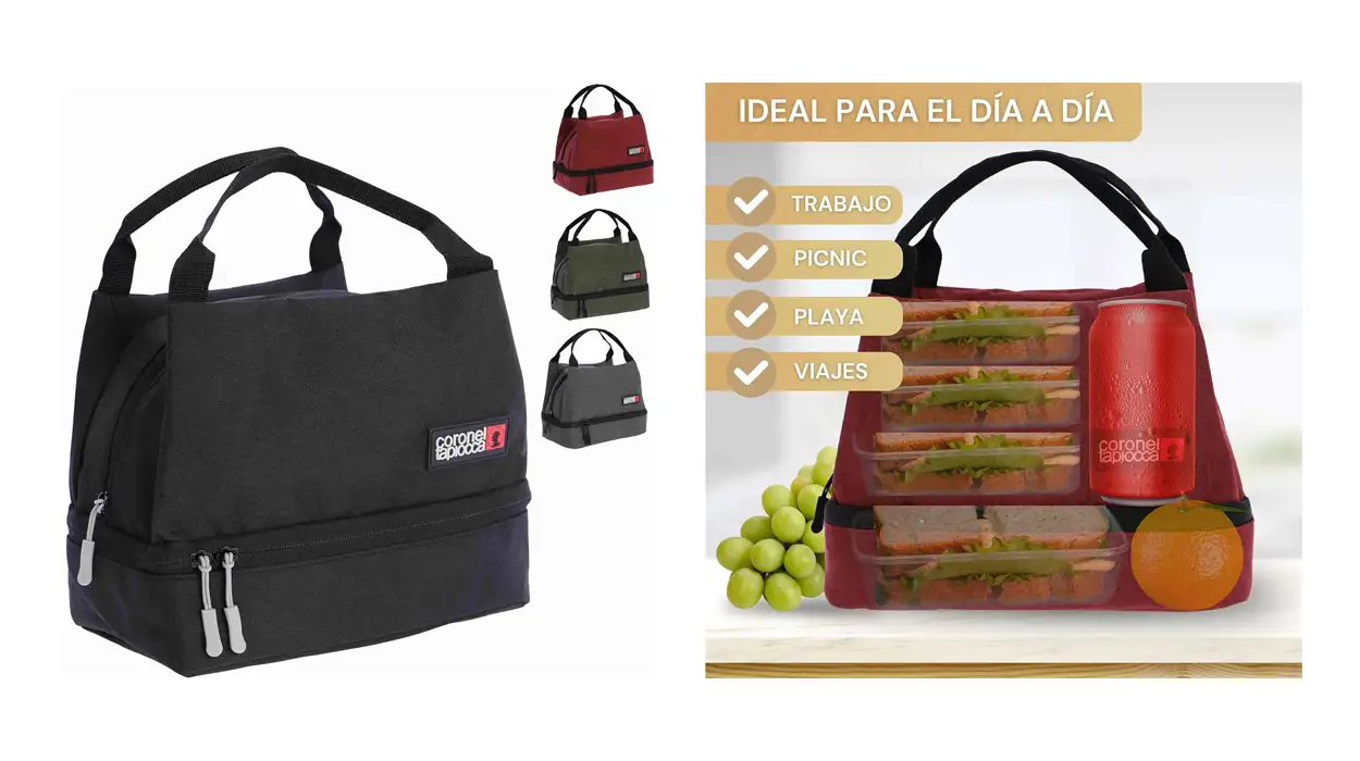 Mantén tu comida caliente o fría durante varias horas con esta bolsa térmica Coronel Tapioca ¡Es baratísima!