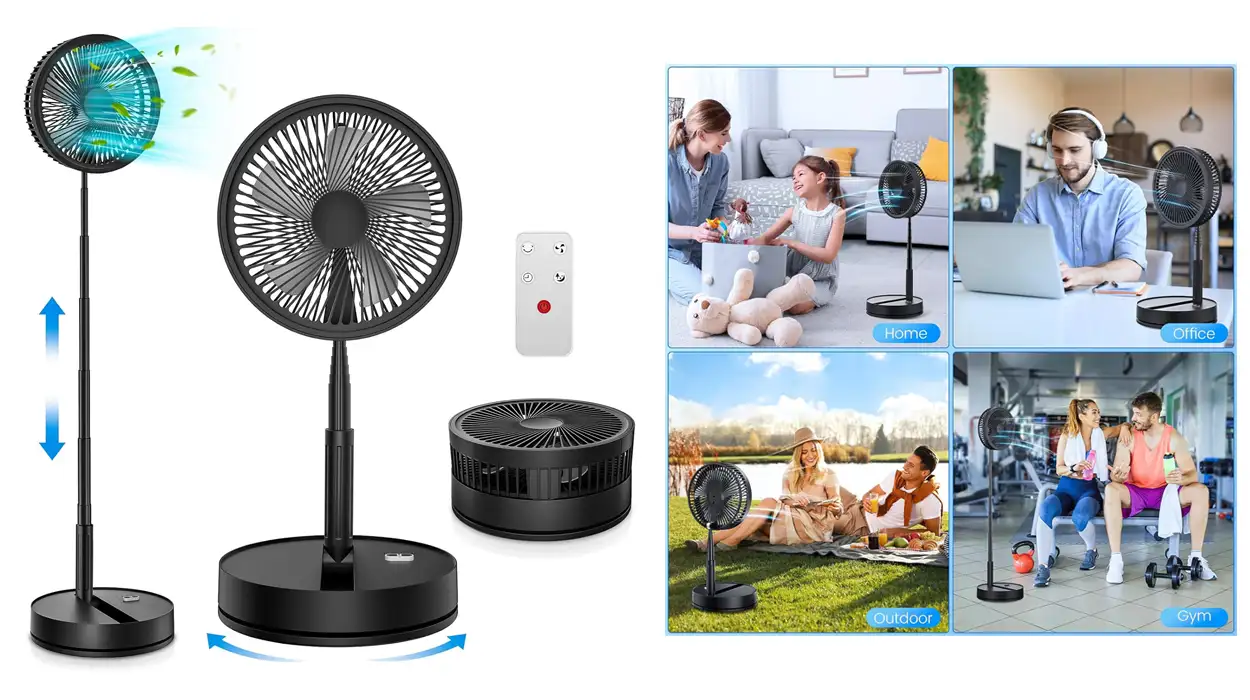 Este es el ventilador plegable que cabe dentro de una mochila y que puedes cargar como un móvil ¿Te vas a quedar sin él?