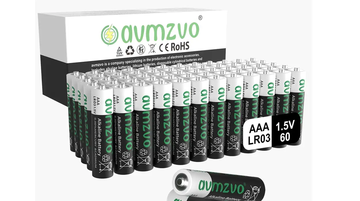 Chollo Pack de 60 pilas alcalinas AAA LR03 Avmzvo de 1,5 V por sólo 9,23€ ¡Corre!