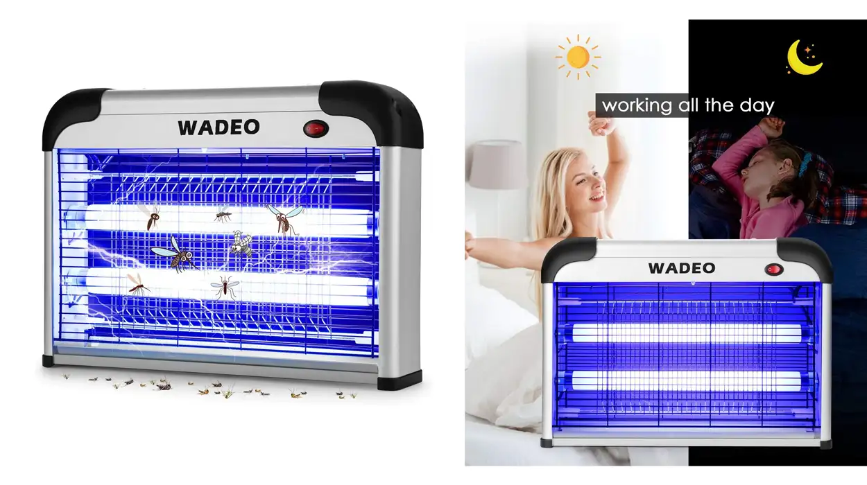 Chollo Lámpara matamosquitos eléctrica Wadeo con luz UV por sólo 23,75€ con cupón (-30%)