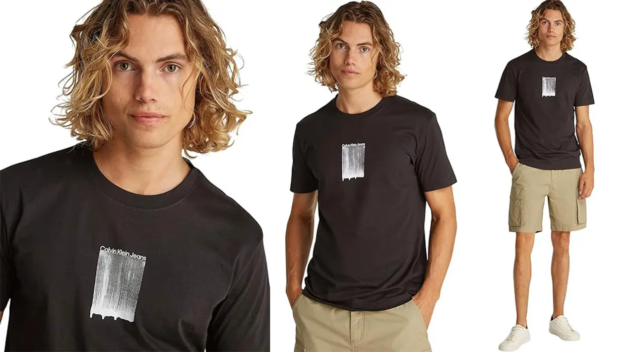Chollo Camiseta Calvin Klein Brush Stroke Graphic para hombre por sólo 20,95€ (-30%)