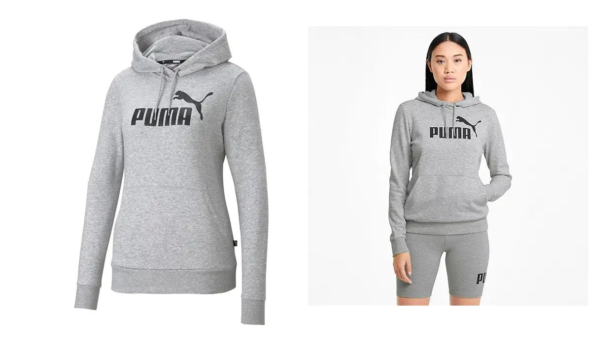 Chollo Sudadera Puma Logo Hoodie en color gris para mujer por sólo 22,95€ (-54%)