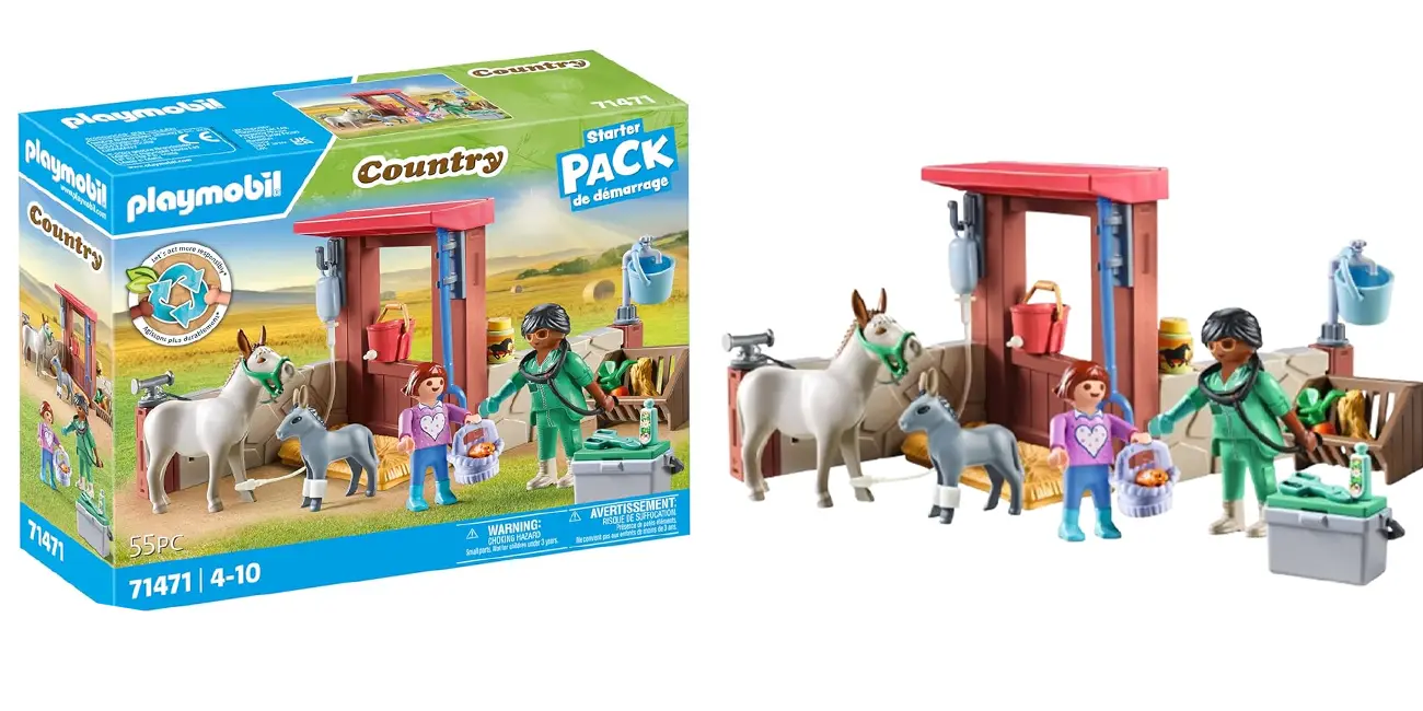Chollo Set PLAYMOBIL Veterinaria de granja por sólo 8€ (-60%)