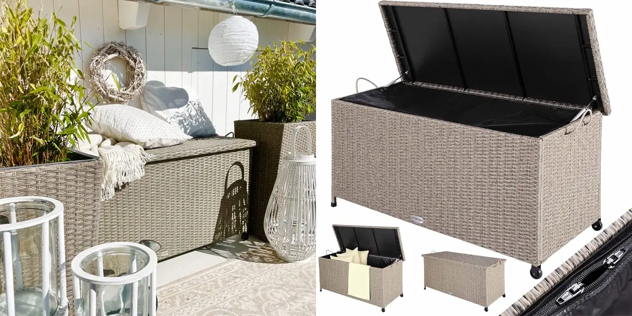 Chollo Baúl de almacenamiento CASARIA para exterior por sólo 101,95€ con envío gratis (-34%)