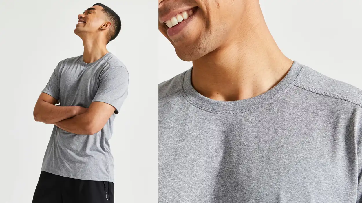 Chollo Camiseta fitness Domyos para hombre por sólo 3,99€ en Decathlon ¡Regalada!