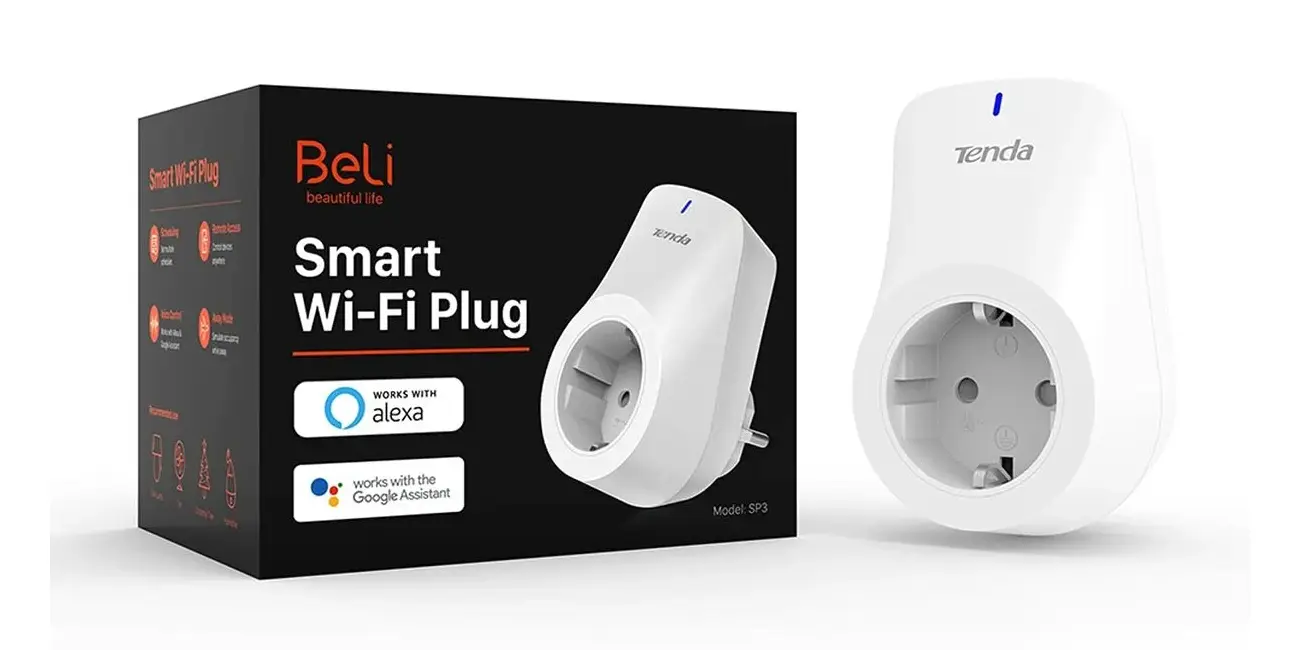 Chollo Enchufe WiFi inteligente Tenda Sp6 16A compatible con Alexa y Google Home por sólo 7,99€ (-50%)