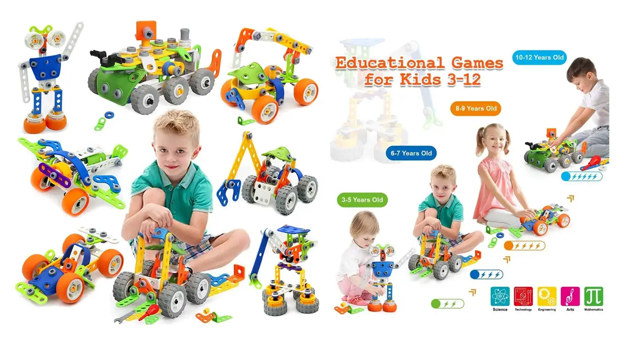 Chollo Juego de construcción mecánica de 175 piezas para niños por sólo 28,24€ ¡Precio mínimo!