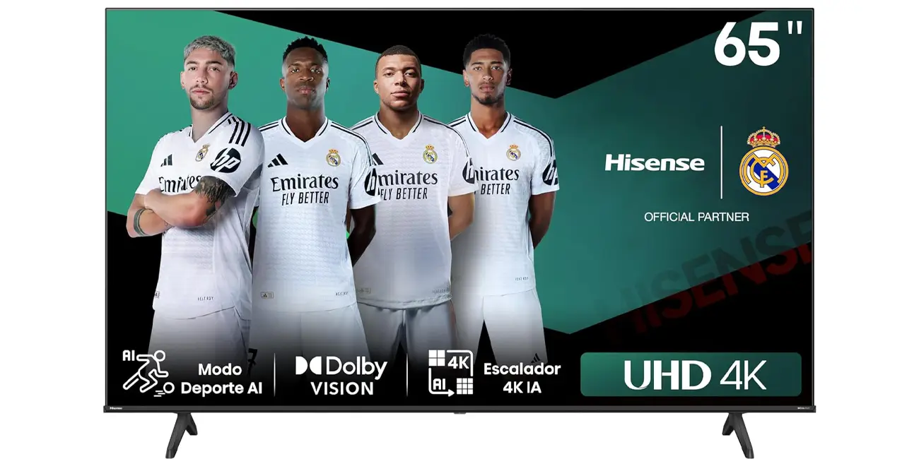 Chollo Smart TV Hisense 65E6NT UHD 4K de 65″ por sólo 399€ con envío gratis (-35%)