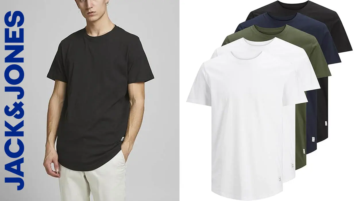 Llévate ahora 5 camisetas Jack & Jones por el precio de 3 en Amazon ¡32% de descuento!
