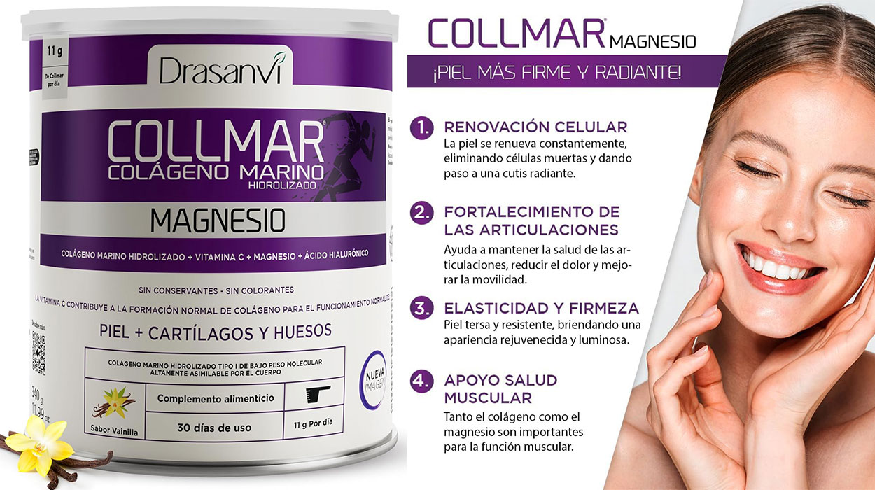 Chollo Colágeno Hidrolizado Drasanvi con magnesio, hialurónico y vitamina C por sólo 18,89€