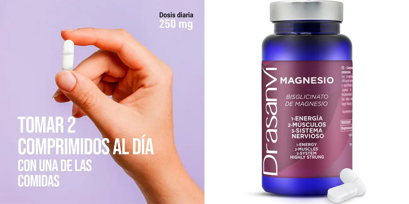 Chollo Bote de 60 comprimidos de bisglicinato de magnesio DRASANVI por sólo 8,39€ (-40%)