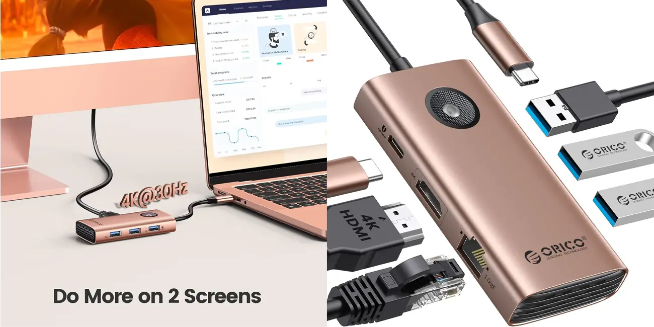 Este adaptador USB-C 6 en 1 es perfecto para portátiles, tablets o móviles, y cuesta menos de 15€ en Amazon