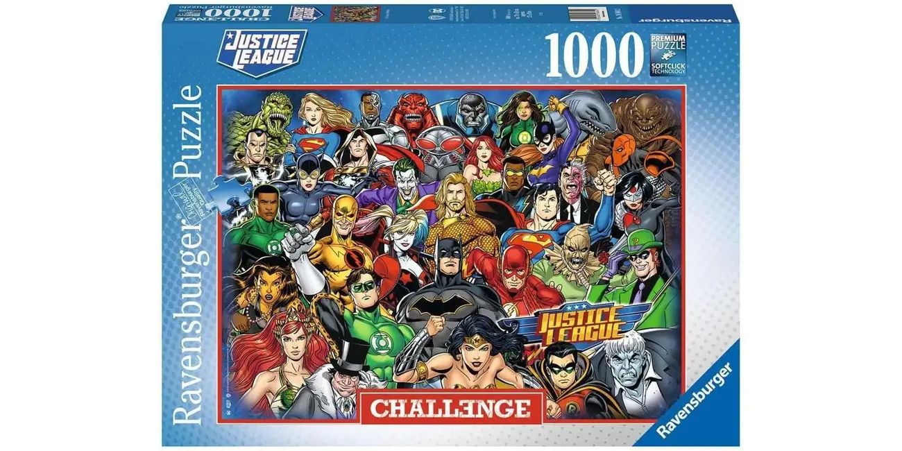 Chollo Puzle de 1.000 piezas Ravensburger DC Comics Challenge por sólo 6,78€ (-59%)