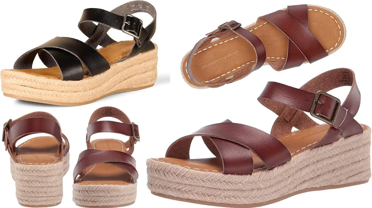 Chollo Sandalias Amazon Essentials tipo alpargata con plataforma para mujer desde sólo 22,39€ (-35%)